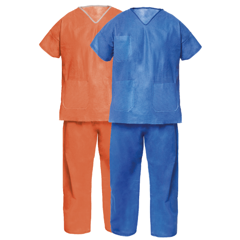 PIJAMA SMMS CUELLO PICO AZUL (50 UNDS)