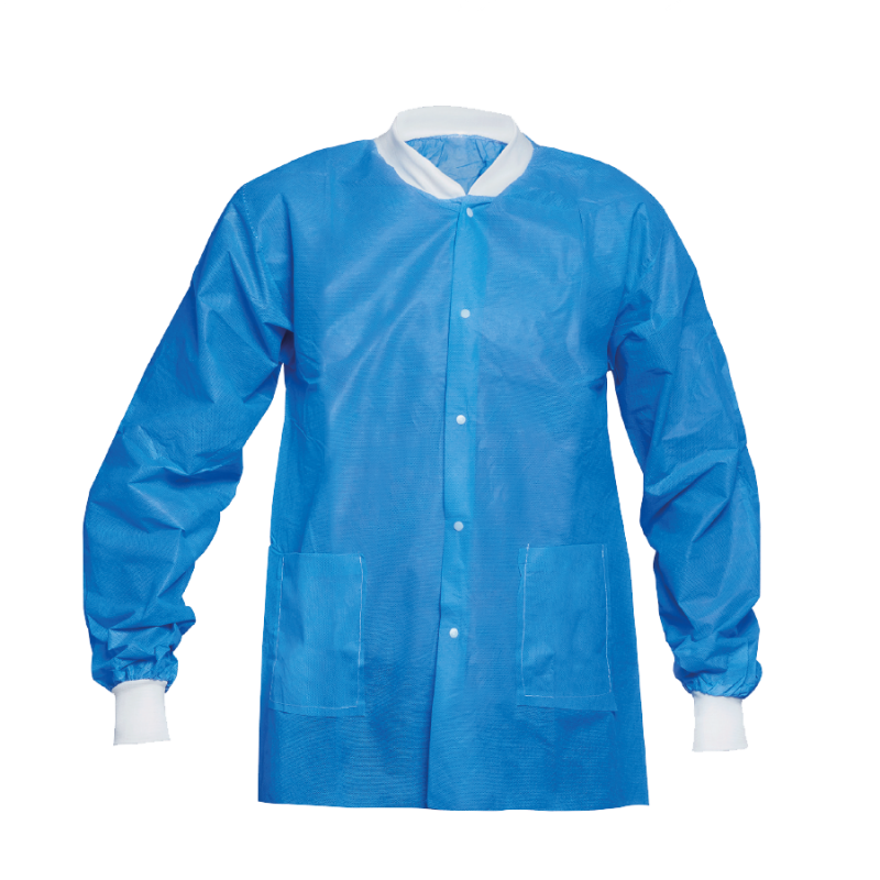 CHAQUETA TERMICA N/E CONFORT SMS 45G AZUL (50 UNDS)