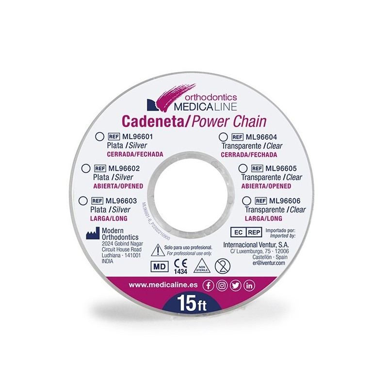 Cadeneta ML el·stica Silver cerrada 2