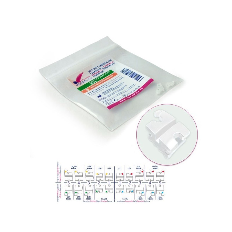Bracket ML Cer·mico MBT .022 L1/2R rep