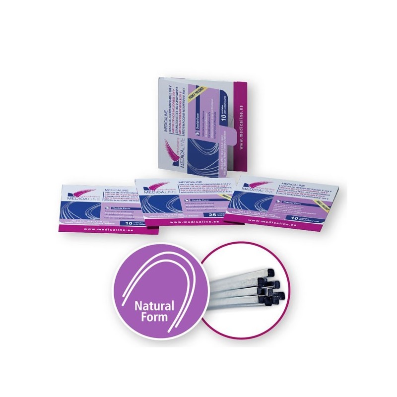 Arco ML acero rect inf  16x22 Natural form 10u.