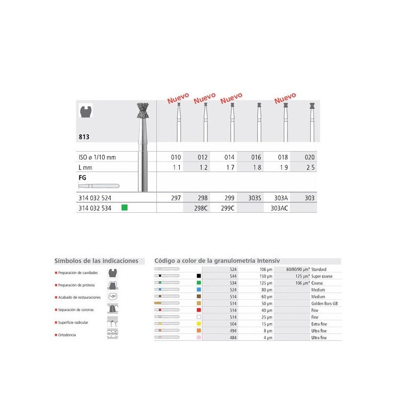 FG 297/6   813-010 FG DIAM. MEDIO 6U.