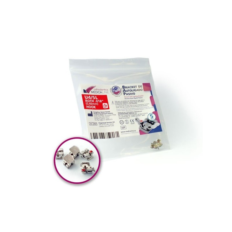 BRACKET ML AUTOLIGADO PASIVO ROTH.018" L4L 5u.