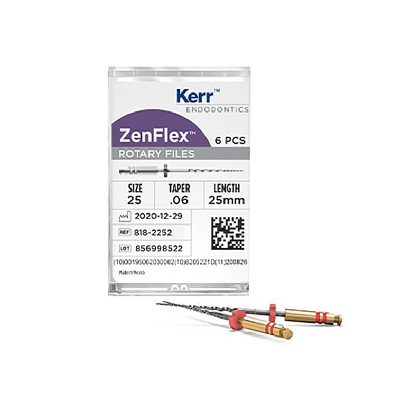 ZENFLEX LIMA NITI .20/.04/25mm. 6uds.