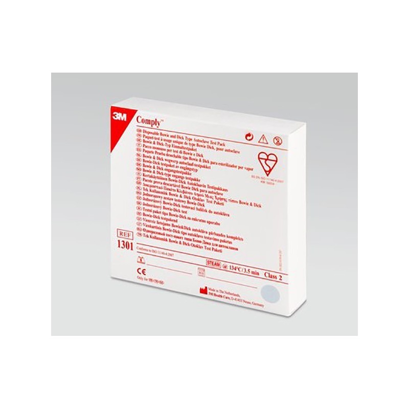 COMPLY PAQ. PRUEBA DESECHABLE BOWIE&DICK 20uds.