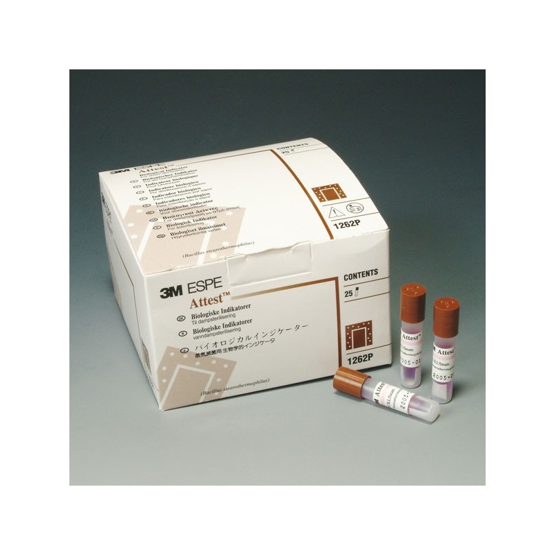 ATTEST INDICADOR BIOLOGICO 25u. 1262P