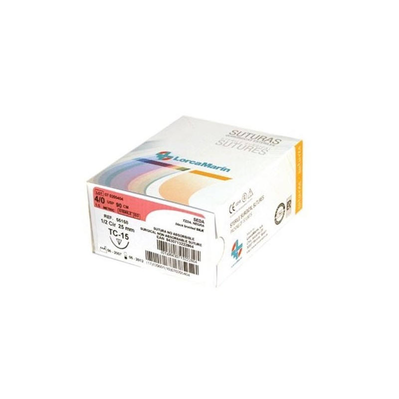 SUTURA SEDA TC-10 3/0 12u.