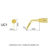 Punta cirugía Woodpecker UC1 para Mectron