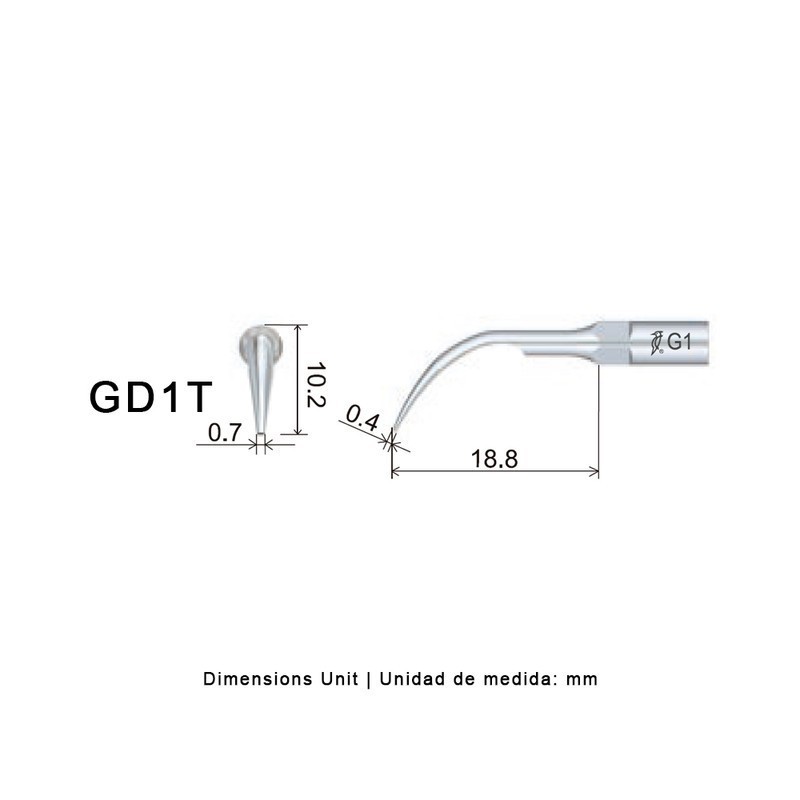 PUNTA WOODPECKER DTE GD1T PARA SATELEC (RECUBRIMIENTO TITANIO)