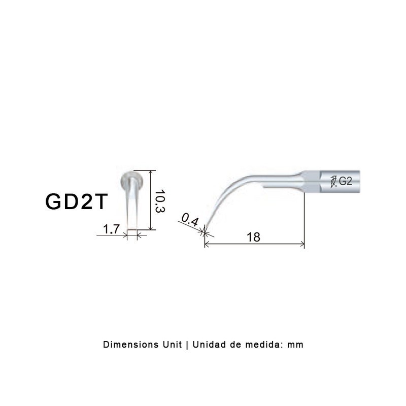 PUNTA WOODPECKER DTE GD2T PARA SATELEC (RECUBRIMIENTO TITANIO)