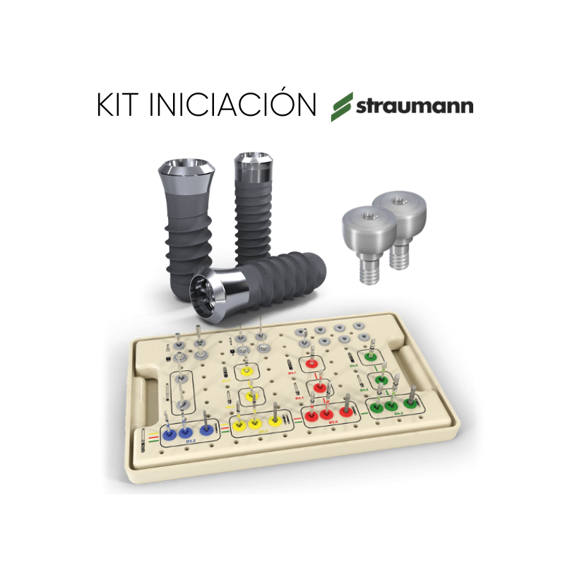 PACK BIENVENIDA STRAUMANN - 15 implantes ROXOLID®  SLA + 5 scanbody + 5 cicatrizadores + 5 análogos + caja quirúrgica