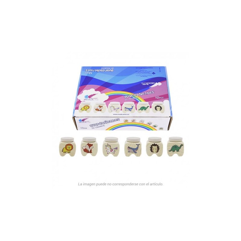 GUARDADIENTES MADERA MEDICALINE JUNIOR 12u.